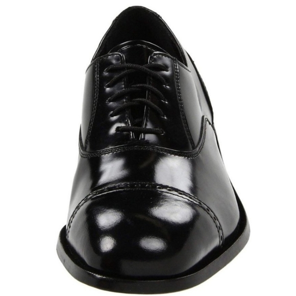 Florsheim 'Lexington Brogue' Black Patent Leather Lace-Up Oxford Sz. 8D EUC - Picture 3 of 16